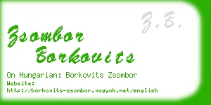 zsombor borkovits business card